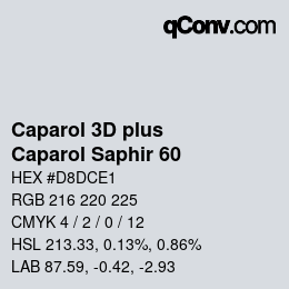 Código de color: Caparol 3D plus - Caparol Saphir 60 | qconv.com