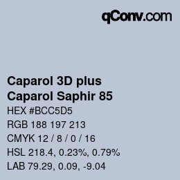カラーコード: Caparol 3D plus - Caparol Saphir 85 | qconv.com