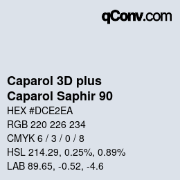 Código de color: Caparol 3D plus - Caparol Saphir 90 | qconv.com
