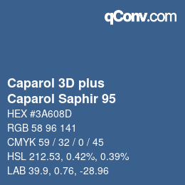 カラーコード: Caparol 3D plus - Caparol Saphir 95 | qconv.com