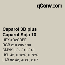 Color code: Caparol 3D plus - Caparol Soja 10 | qconv.com