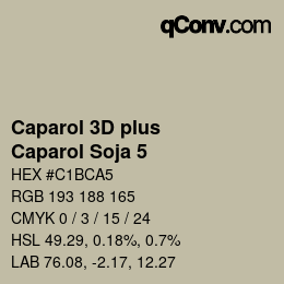 Color code: Caparol 3D plus - Caparol Soja 5 | qconv.com