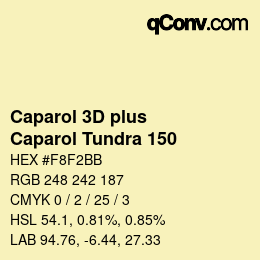 カラーコード: Caparol 3D plus - Caparol Tundra 150 | qconv.com