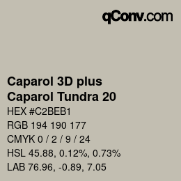 カラーコード: Caparol 3D plus - Caparol Tundra 20 | qconv.com
