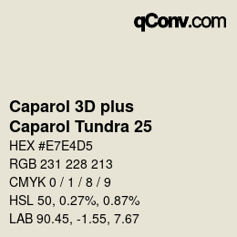 Color code: Caparol 3D plus - Caparol Tundra 25 | qconv.com