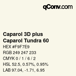 Color code: Caparol 3D plus - Caparol Tundra 60 | qconv.com