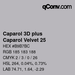 カラーコード: Caparol 3D plus - Caparol Velvet 25 | qconv.com