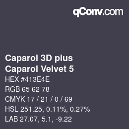 Farbcode: Caparol 3D plus - Caparol Velvet 5 | qconv.com