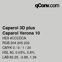 Farbcode: Caparol 3D plus - Caparol Verona 10 | qconv.com