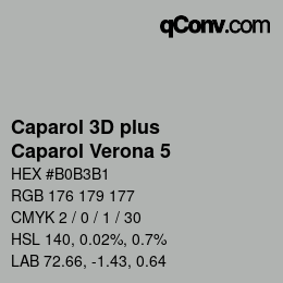カラーコード: Caparol 3D plus - Caparol Verona 5 | qconv.com