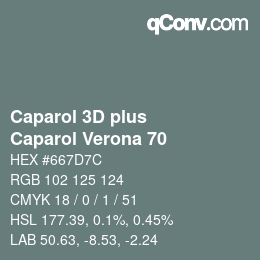 Color code: Caparol 3D plus - Caparol Verona 70 | qconv.com