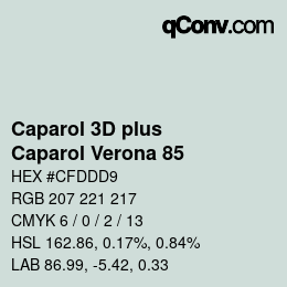 Color code: Caparol 3D plus - Caparol Verona 85 | qconv.com