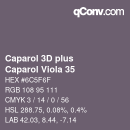 カラーコード: Caparol 3D plus - Caparol Viola 35 | qconv.com