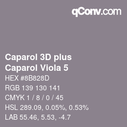 Código de color: Caparol 3D plus - Caparol Viola 5 | qconv.com