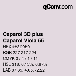 Color code: Caparol 3D plus - Caparol Viola 55 | qconv.com