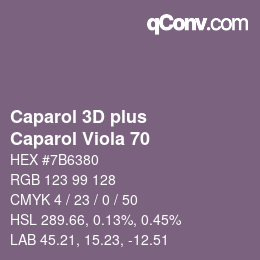 カラーコード: Caparol 3D plus - Caparol Viola 70 | qconv.com