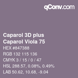 カラーコード: Caparol 3D plus - Caparol Viola 75 | qconv.com