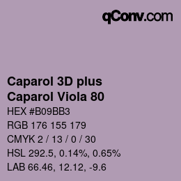 Código de color: Caparol 3D plus - Caparol Viola 80 | qconv.com