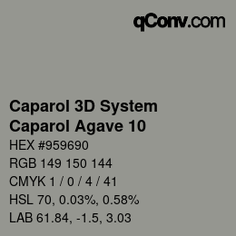 Farbcode: Caparol 3D System - Caparol Agave 10 | qconv.com