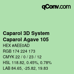 カラーコード: Caparol 3D System - Caparol Agave 105 | qconv.com