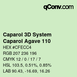 カラーコード: Caparol 3D System - Caparol Agave 110 | qconv.com