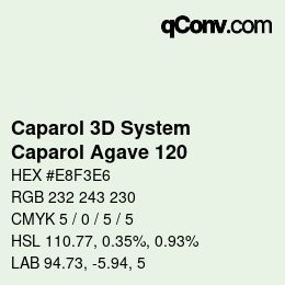 Farbcode: Caparol 3D System - Caparol Agave 120 | qconv.com