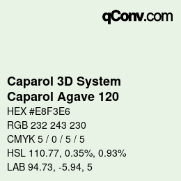 カラーコード: Caparol 3D System - Caparol Agave 120 | qconv.com