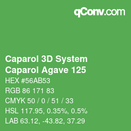 Color code: Caparol 3D System - Caparol Agave 125 | qconv.com