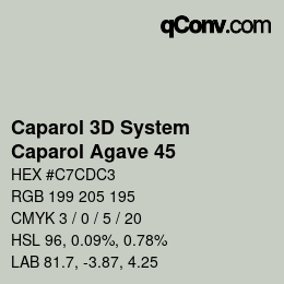 カラーコード: Caparol 3D System - Caparol Agave 45 | qconv.com