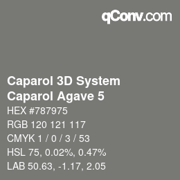 颜色代码: Caparol 3D System - Caparol Agave 5 | qconv.com