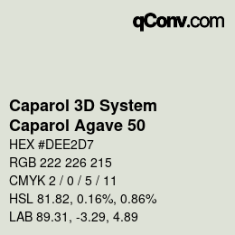 カラーコード: Caparol 3D System - Caparol Agave 50 | qconv.com