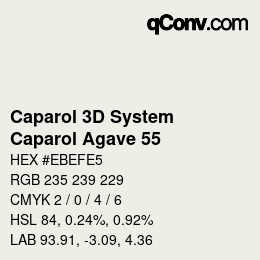 Farbcode: Caparol 3D System - Caparol Agave 55 | qconv.com