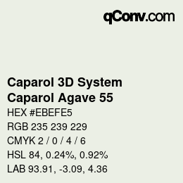 Código de color: Caparol 3D System - Caparol Agave 55 | qconv.com