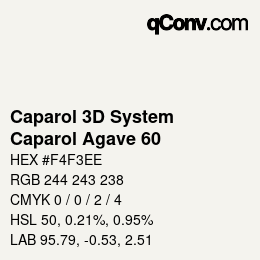 カラーコード: Caparol 3D System - Caparol Agave 60 | qconv.com