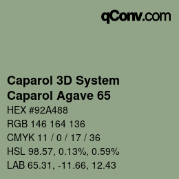 Farbcode: Caparol 3D System - Caparol Agave 65 | qconv.com