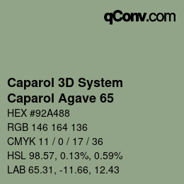 Código de color: Caparol 3D System - Caparol Agave 65 | qconv.com