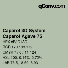 Farbcode: Caparol 3D System - Caparol Agave 75 | qconv.com