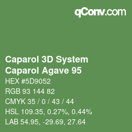 Farbcode: Caparol 3D System - Caparol Agave 95 | qconv.com