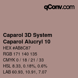 Color code: Caparol 3D System - Caparol Alucryl 10 | qconv.com