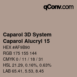 Código de color: Caparol 3D System - Caparol Alucryl 15 | qconv.com