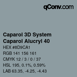 Color code: Caparol 3D System - Caparol Alucryl 40 | qconv.com