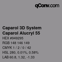 Code couleur: Caparol 3D System - Caparol Alucryl 55 | qconv.com
