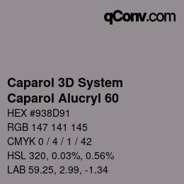 Color code: Caparol 3D System - Caparol Alucryl 60 | qconv.com