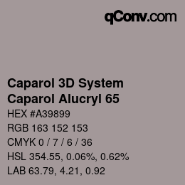 Código de color: Caparol 3D System - Caparol Alucryl 65 | qconv.com
