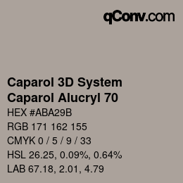 Código de color: Caparol 3D System - Caparol Alucryl 70 | qconv.com