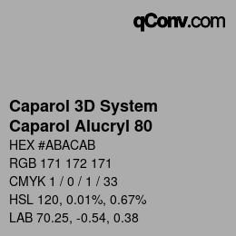 カラーコード: Caparol 3D System - Caparol Alucryl 80 | qconv.com