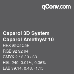 Color code: Caparol 3D System - Caparol Amethyst 10 | qconv.com