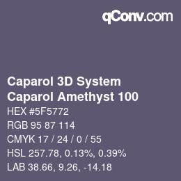 カラーコード: Caparol 3D System - Caparol Amethyst 100 | qconv.com