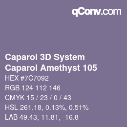 Farbcode: Caparol 3D System - Caparol Amethyst 105 | qconv.com