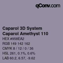 Farbcode: Caparol 3D System - Caparol Amethyst 110 | qconv.com